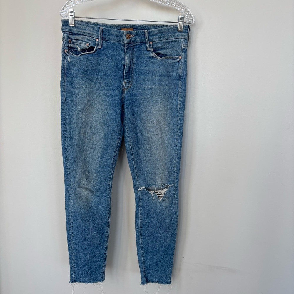 Mother Looker Ankle Fray Jeans Size 30